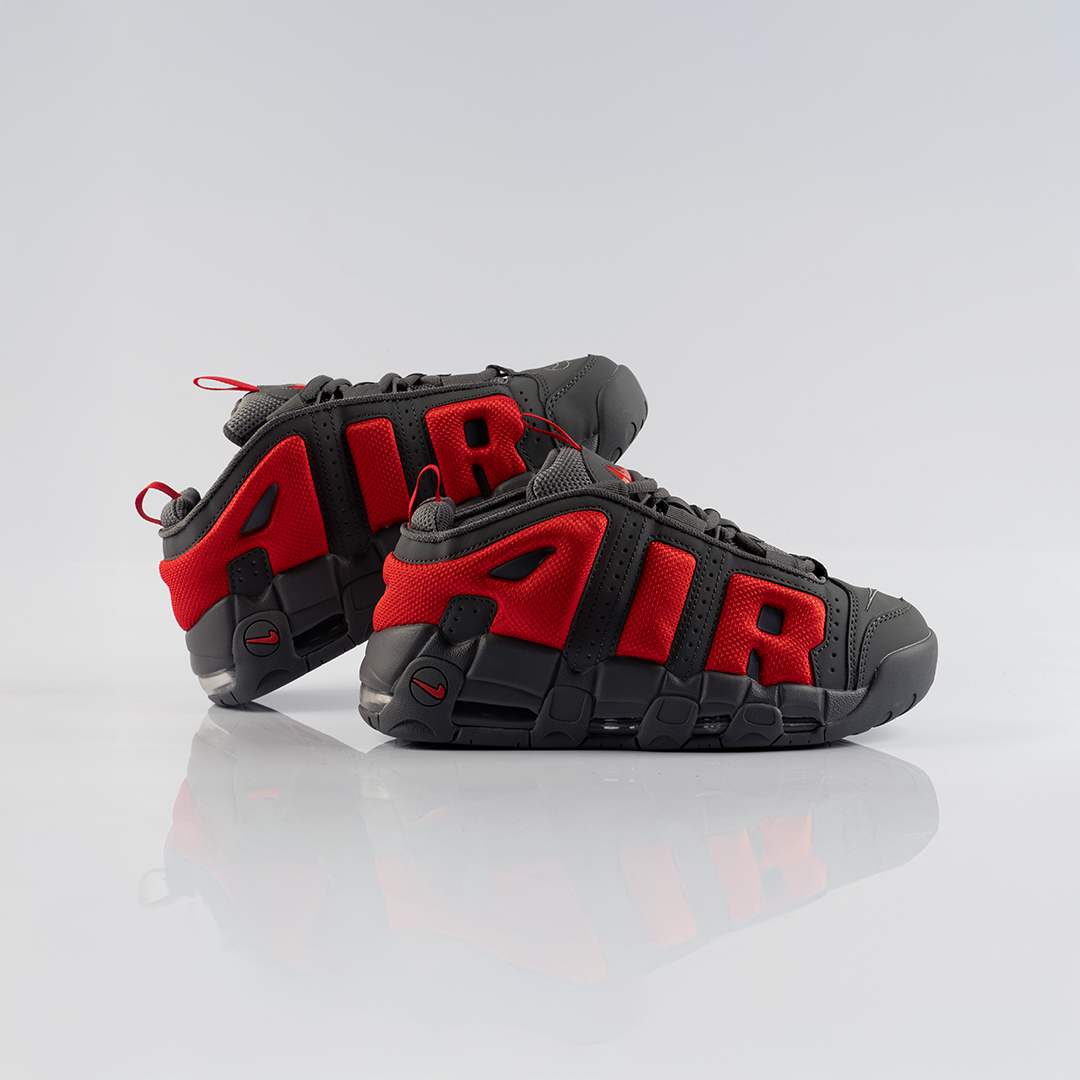Nike Air More Uptempo Dark Grey/Red