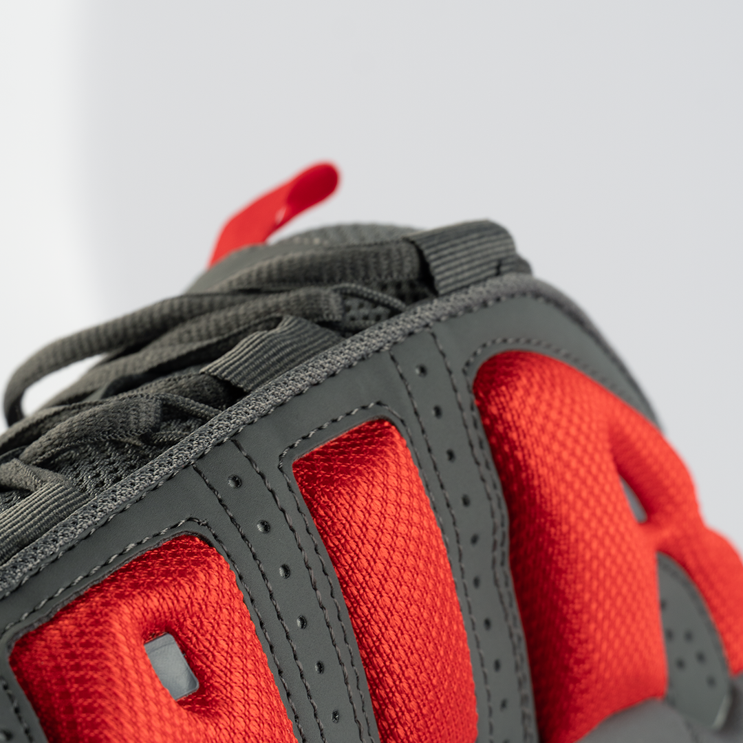 Nike Air More Uptempo Dark Grey/Red