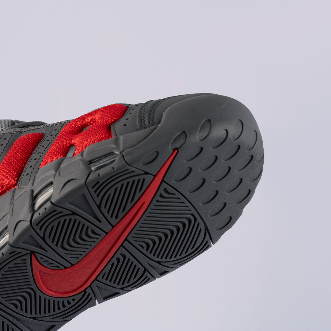Nike Air More Uptempo Dark Grey/Red